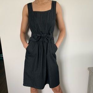 Cato black denim dress